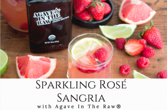 Sparkling Rose Sangria with Agave In The Raw®