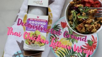 Deconstructed Ground Thai Chicken Lettuce Wrap