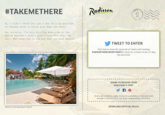Radisson #TakeMeThere Getaway Contest